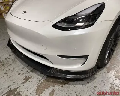 VR Aero Carbon Fiber Front Lip Tesla Model Y - VR-TSLMY-600