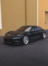 VR Aero Carbon Fiber Front Lip Spoiler Porsche Taycan Turbo | Turbo S                                     - VR-9J1-605 - Image 13