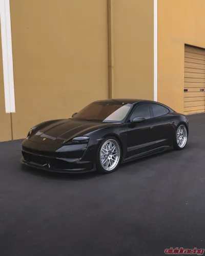 VR Aero Carbon Fiber Front Lip Spoiler Porsche Taycan Turbo | Turbo S - VR-9J1-605