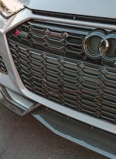 VR Aero Carbon Fiber Front Lip Spoiler Audi RS6 Avant C8 2019-2025                                     - VR-RS6-600 - Image 4