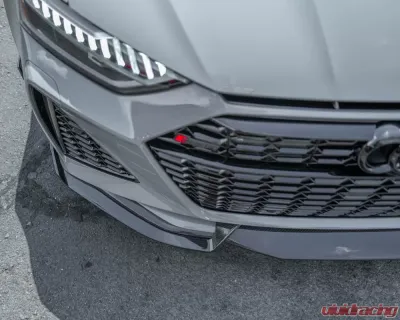 VR Aero Carbon Fiber Front Lip Spoiler Audi RS6 Avant C8 2019-2025 - VR-RS6-600