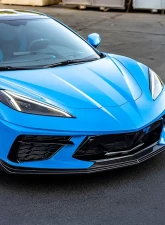 VR Aero Carbon Fiber Front Lip Spoiler Chevrolet Corvette C8                                     - VR-C8-600 - Image 18