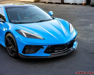 VR Aero Carbon Fiber Front Lip Spoiler Chevrolet Corvette C8 - VR-C8-600