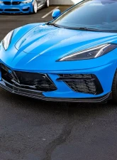 VR Aero Carbon Fiber Front Lip Spoiler Chevrolet Corvette C8                                     - VR-C8-600 - Image 2