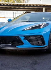 VR Aero Carbon Fiber Front Lip Spoiler Chevrolet Corvette C8                                     - VR-C8-600 - Image 5