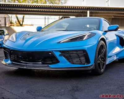 VR Aero Carbon Fiber Front Lip Spoiler Chevrolet Corvette C8 - VR-C8-600