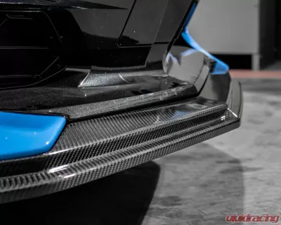 VR Aero Carbon Fiber Front Lip Spoiler Chevrolet Corvette C8 - VR-C8-600