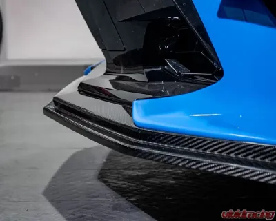 VR Aero Carbon Fiber Front Lip Spoiler Chevrolet Corvette C8 - VR-C8-600