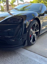 VR Aero Carbon Fiber Front Lip Spoiler Porsche Taycan Turbo | Turbo S                                     - VR-9J1-605 - Image 14