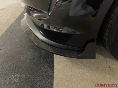VR Aero Carbon Fiber Front Lip Spoiler Porsche Taycan Turbo | Turbo S - VR-9J1-605