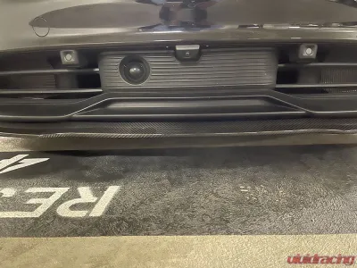 VR Aero Carbon Fiber Front Lip Spoiler Porsche Taycan Turbo | Turbo S - VR-9J1-605