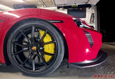 VR Aero Carbon Fiber Front Lip Spoiler Porsche Taycan Turbo | Turbo S - VR-9J1-605