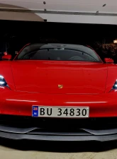 VR Aero Carbon Fiber Front Lip Spoiler Porsche Taycan Turbo | Turbo S                                     - VR-9J1-605 - Image 18