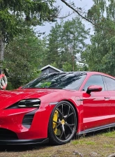 VR Aero Carbon Fiber Front Lip Spoiler Porsche Taycan Turbo | Turbo S                                     - VR-9J1-605 - Image 19