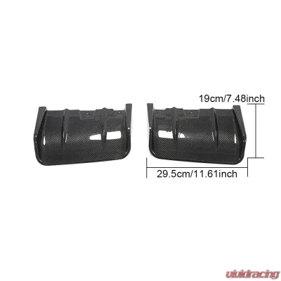 VR Aero Carbon Fiber Rear Diffuser V1 Toyota GR-86 2022-2024 - VR-GR86-610