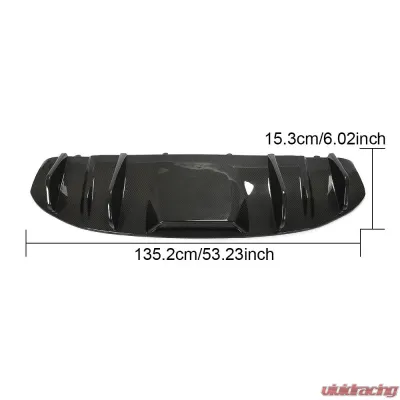 VR Aero Carbon Fiber Rear Diffuser V1 Porsche Taycan 9J1 Sedan 2019-2021 - VR-TAYC9J1-610