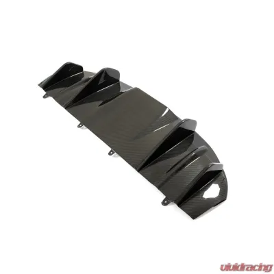 VR Aero Carbon Fiber Rear Diffuser V1 Porsche Taycan 9J1 Sedan 2019-2021 - VR-TAYC9J1-610