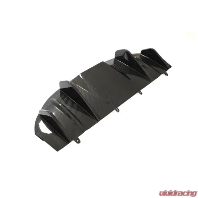 VR Aero Carbon Fiber Rear Diffuser V1 Porsche Taycan 9J1 Sedan 2019-2021 - VR-TAYC9J1-610