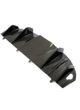 VR Aero Carbon Fiber Rear Diffuser V1 Porsche Taycan 9J1 Sedan 2019-2021                                     - VR-TAYC9J1-610 - Image 2