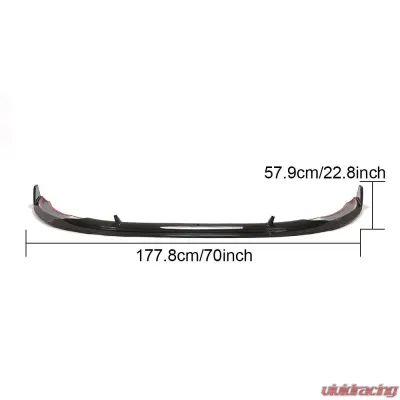 VR Aero Carbon Fiber Front Lip Spoiler V2 Audi A4 | S4 S-Line Sedan 2020-2021 - VR-A4S4-618