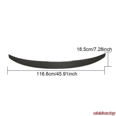 VR Aero Carbon Fiber Rear Trunk Lip Spoiler Porsche 911 992 Carrera 4 S 4S Targa 4S 2-Door 2019-2020 - VR-9119924S-611