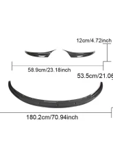 VR Aero Carbon Fiber Pre-Preg Front Lip Spoiler Tesla Model 3 2023+                                     - VR-TESLA3-PP-600 - Image 15