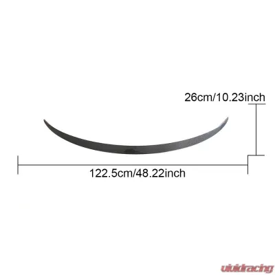 VR Aero Carbon Fiber Pre-Preg Rear Spoiler V1 Tesla Model 3 2023+ - VR-TESLA3-613