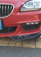 VR Aero Carbon Fiber Front Bumper Lip Splitters BMW 6 Series F06 | F12 | F13 | 640i | 650i M Sport 2013-2018                                     - VR-F12F13-602 - Image 2