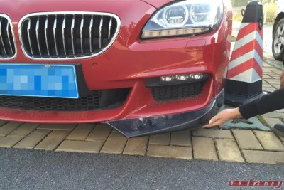 VR Aero Carbon Fiber Front Bumper Lip Splitters BMW 6 Series F06 | F12 | F13 | 640i | 650i M Sport 2013-2018 - VR-F12F13-602