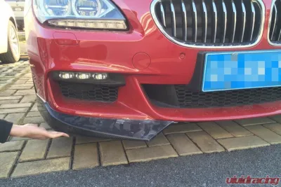 VR Aero Carbon Fiber Front Bumper Lip Splitters BMW 6 Series F06 | F12 | F13 | 640i | 650i M Sport 2013-2018 - VR-F12F13-602