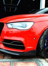 VR Aero Carbon Fiber Front Lip Spoiler Audi S3 | A3 Sline Sedan 2014-2016                                     - VR-A3S3-601 - Image 11