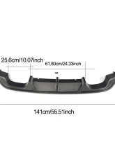 VR Aero Carbon Fiber Rear Diffuser Volkswagen Golf 7 VII MK7 R R-Line 2014-2017                                     - VR-MK7R-610 - Image 20