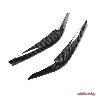 VR Aero Carbon Fiber Front Headlight Eyebrow Eyelid for BMW M5 5 Series G30/G31 Base/M Sport Sedan Wagon 2017-2020 - VR-G30G31F90-EYEL