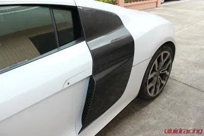 VR Aero Carbon Fiber Door Fender Side Blades Audi R8 V8 V10 2008-2015 - VR-R8-630