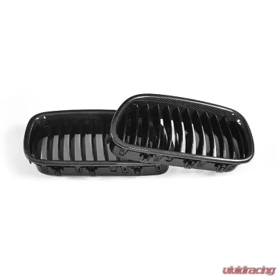 VR Aero Carbon Fiber+ABS Front Grill V2 BMW 5 Series  F10 | F18 - VR-F10F18-GRILL-1