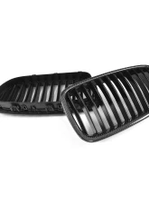 VR Aero Carbon Fiber+ABS Front Grill V2 BMW 5 Series  F10 | F18                                     - VR-F10F18-GRILL-1 - Image 14