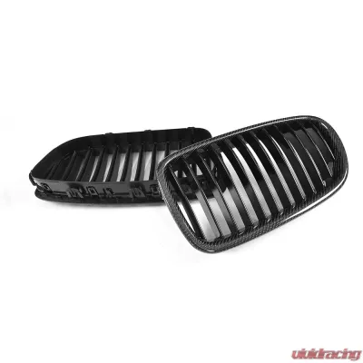 VR Aero Carbon Fiber+ABS Front Grill V2 BMW 5 Series  F10 | F18 - VR-F10F18-GRILL-1