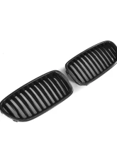 VR Aero Carbon Fiber+ABS Front Grill V2 BMW 5 Series  F10 | F18                                     - VR-F10F18-GRILL-1 - Image 2