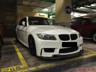 VR Aero Carbon Fiber Front Lip Spoiler BMW 3-Series E90 LCI JC 1M Style 2005-2013 - VR-E90-600