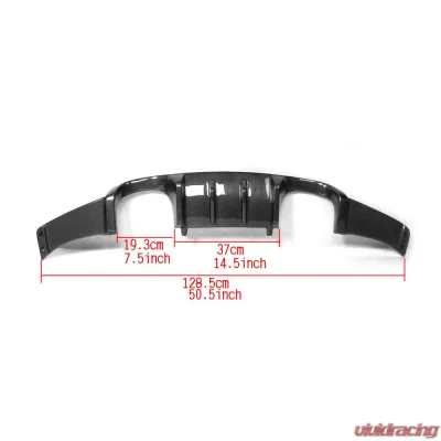 VR Aero Carbon Fiber Rear Diffuser V1 BMW 3 Series E92 M3 - VR-E92M3-610