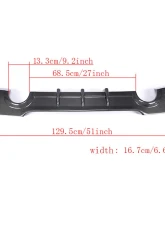 VR Aero Carbon Fiber Rear Diffuser V1 BMW 3 Series E92 M-Tech                                     - VR-E92MT-610 - Image 8