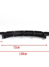VR Aero Carbon Fiber Rear Diffuser V3 BMW 3 Series F30 M-Tech                                     - VR-F30MT-612 - Image 4