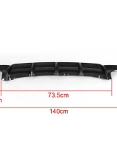 VR Aero Carbon Fiber Rear Diffuser V4 BMW 3 Series F30 M-Tech                                     - VR-F30MT-613 - Image 8