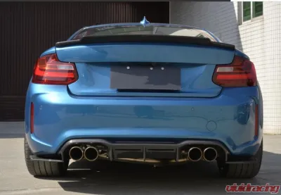VR Aero Carbon Fiber Rear Diffuser V1 BMW M2 F87 2016-2020 - VR-M2F87-610