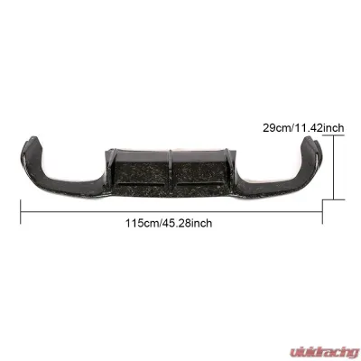 VR Aero Carbon Fiber Rear Diffuser V1 BMW M2 F87 2016-2020 - VR-M2F87-610