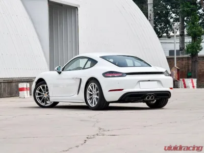 VR Aero Carbon Fiber Rear GT Style Wing Spoiler Porsche 981 Cayman GT4 Coupe 2015-2019 - VR-981CAYGT4-611