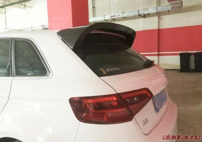 VR Aero Carbon Fiber Roof Spoiler Audi A3 Base Hatchback 5-Door 2014-2019 - VR-A3-656