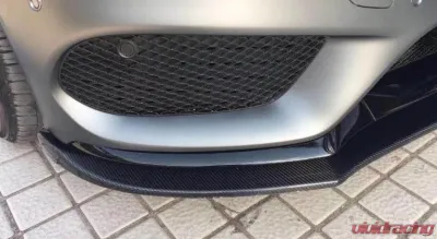 VR Aero Carbon Fiber Front Lip Spoiler V3 Mercedes C Class W205 C205 A205 Sport C43 AMG Coupe 2015-2019 - VR-C43-600
