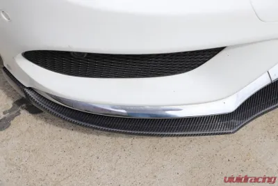 VR Aero Carbon Fiber Front Lip Spoiler V3 Mercedes C Class W205 C205 A205 Sport C43 AMG Coupe 2015-2019 - VR-C43-600