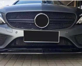 VR Aero Carbon Fiber Front Lip Spoiler V3 Mercedes C Class W205 C205 A205 Sport C43 AMG Coupe 2015-2019